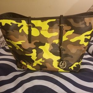 Michael Kors large camo tote